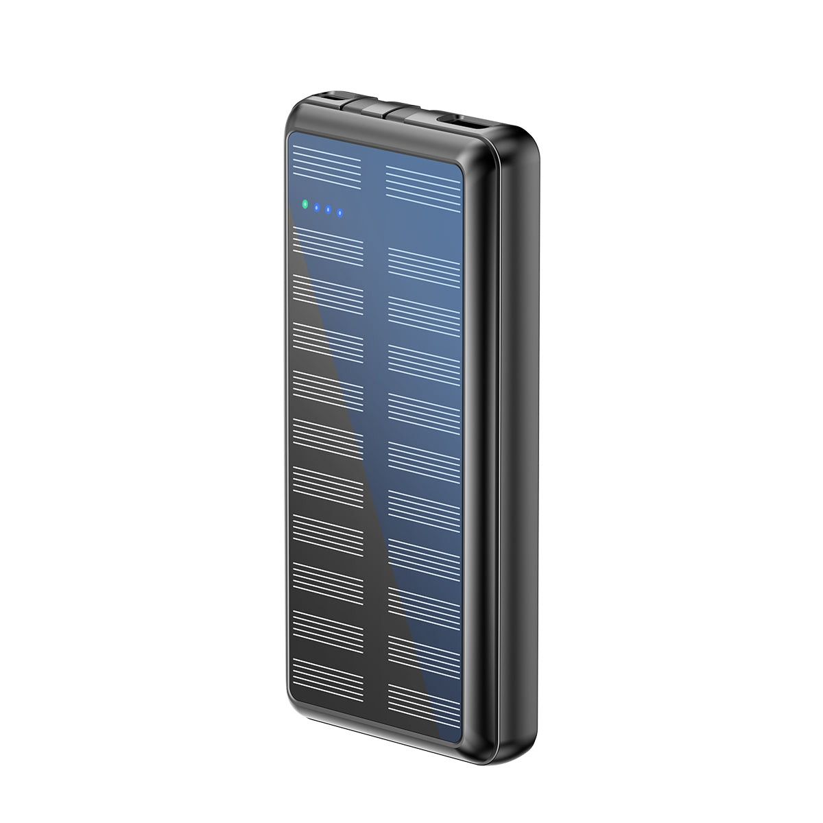 Rixus Solar Powerbank 20000 mAh USB-C mit Kabel Schwarz