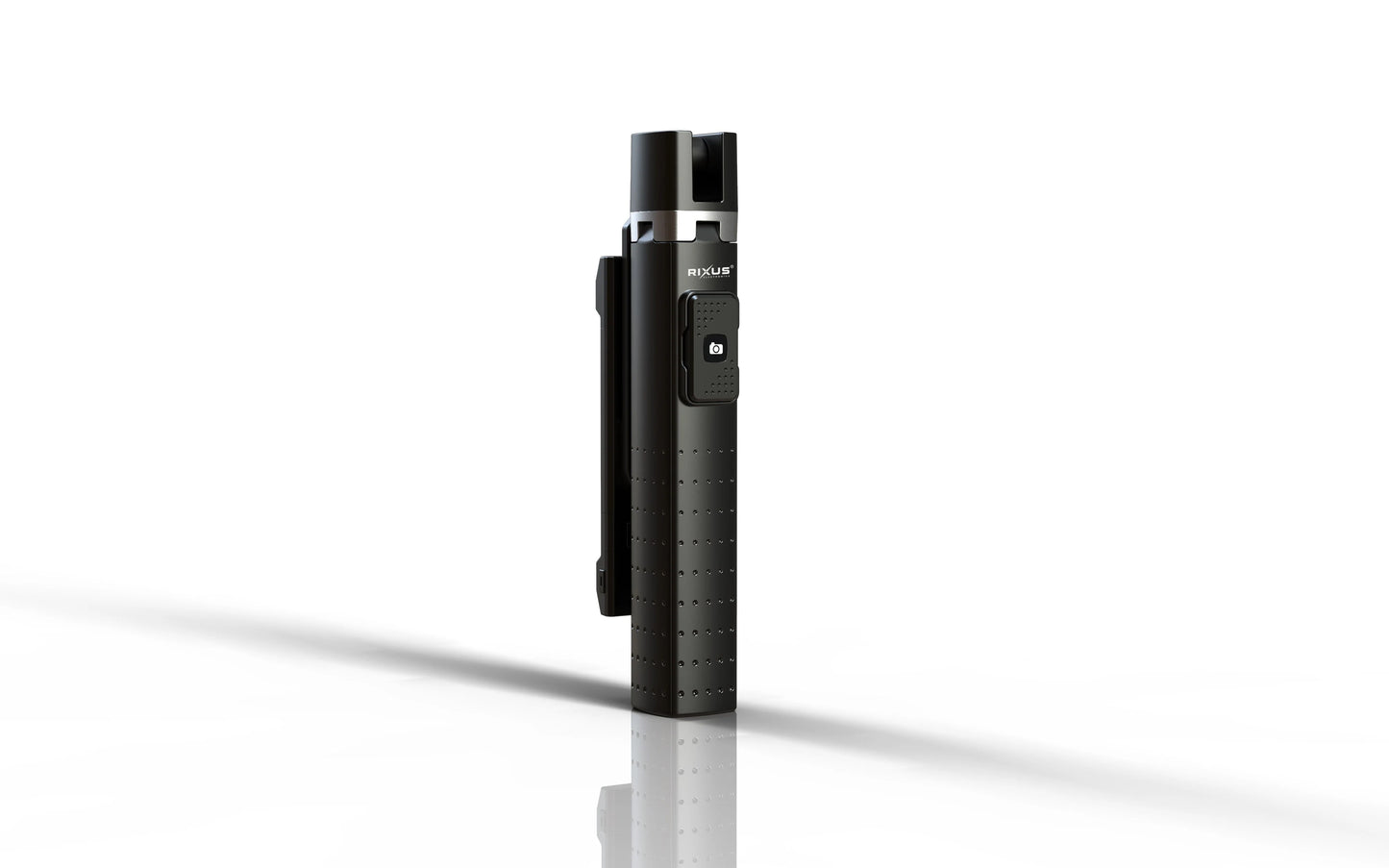 Selfie Stick Bluetooth Zwei LED Lichter Schwarz