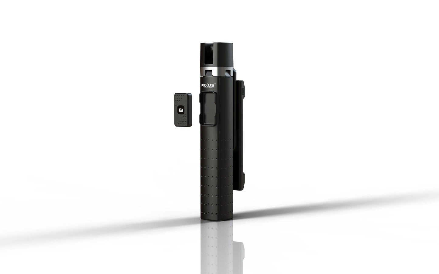 Selfie Stick Bluetooth Zwei LED Lichter Schwarz