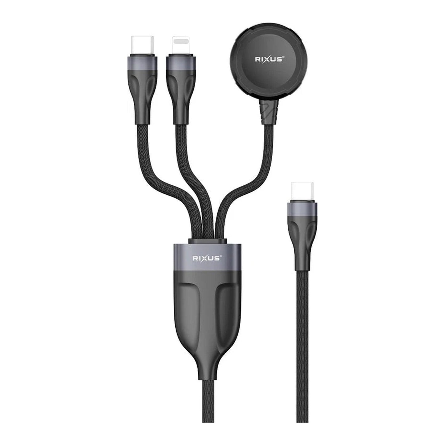 3 - in - 1 Lade - Kabel für Smartphone & Smartwatch 1,2m - Handyschmiede - saar