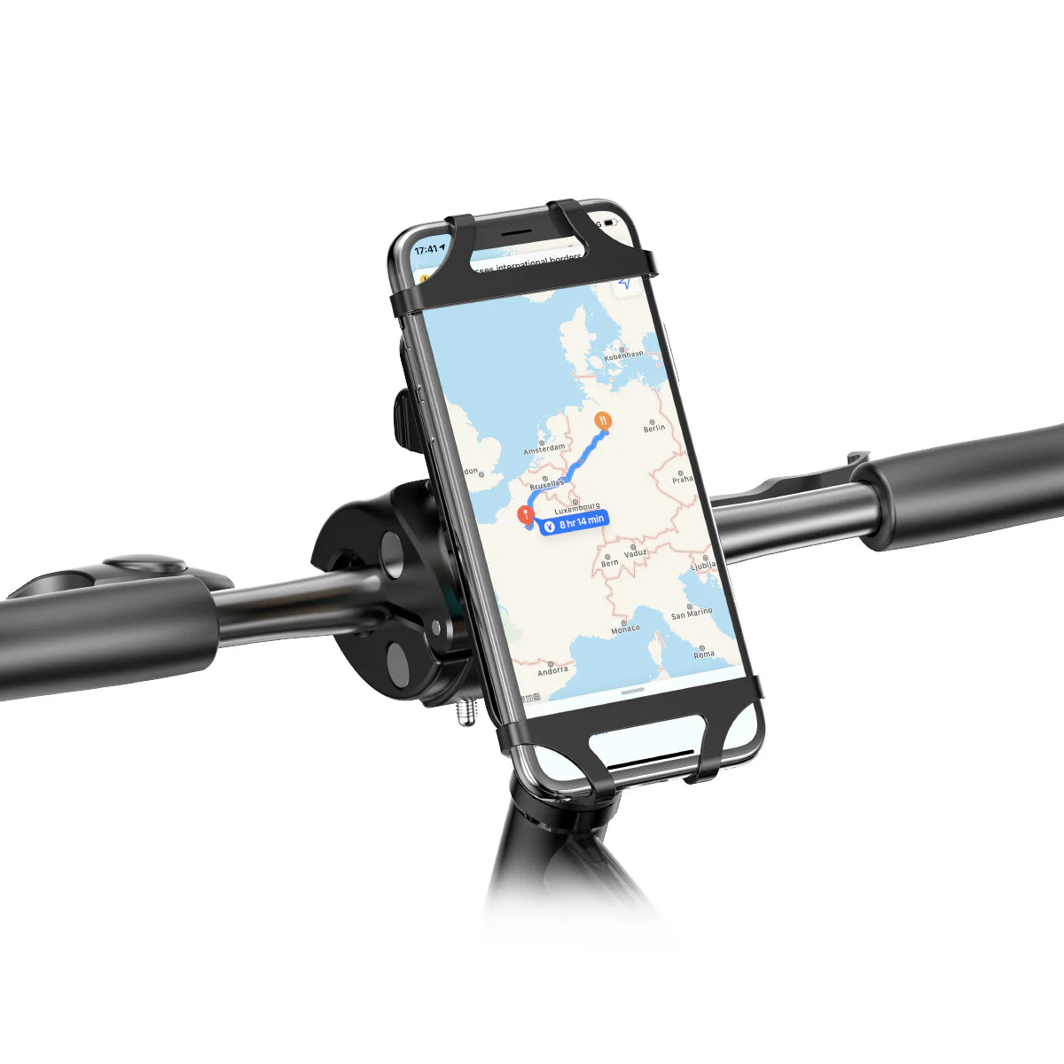 Fahrrad-Handyhalterung Silikon Schwarz