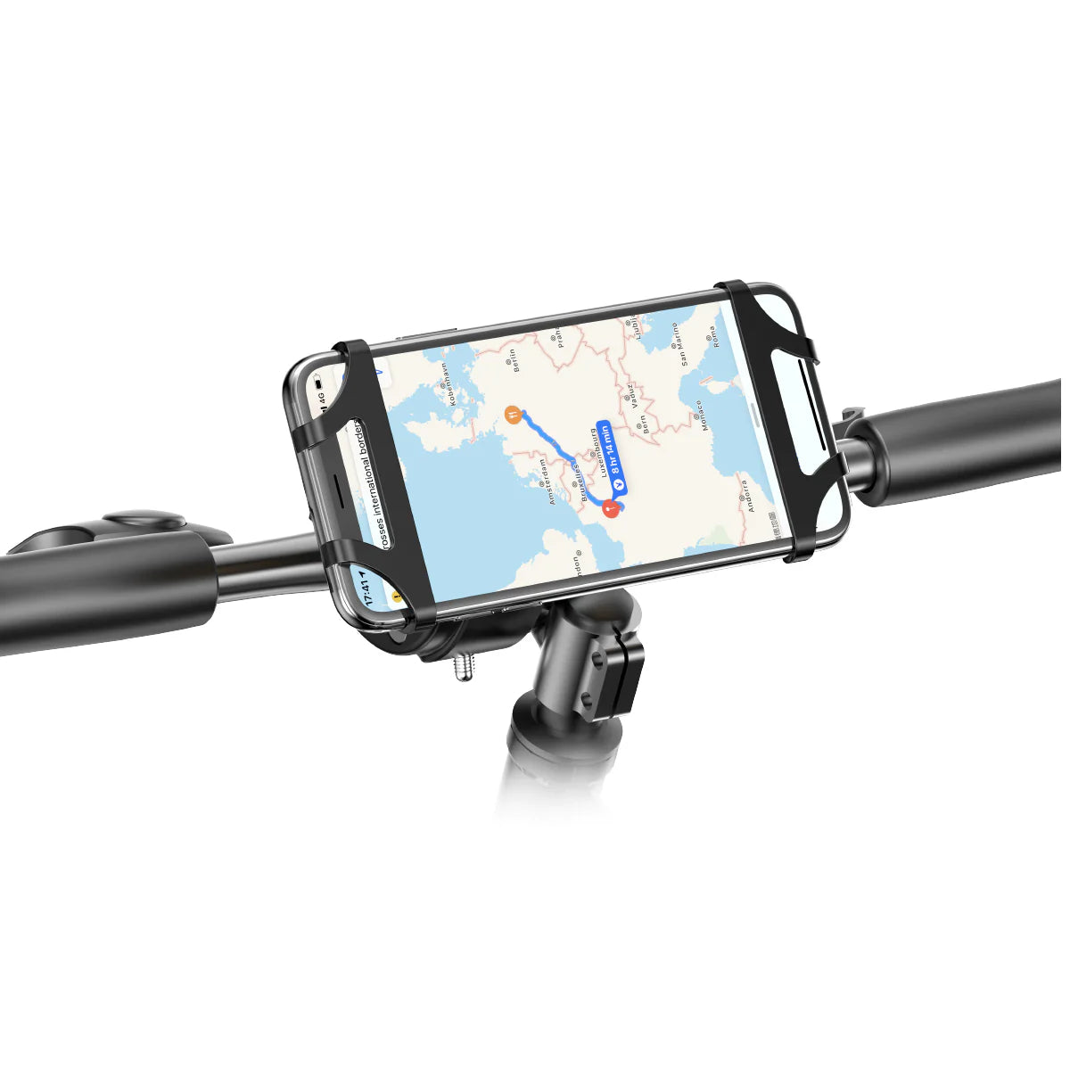 Fahrrad-Handyhalterung Silikon Schwarz