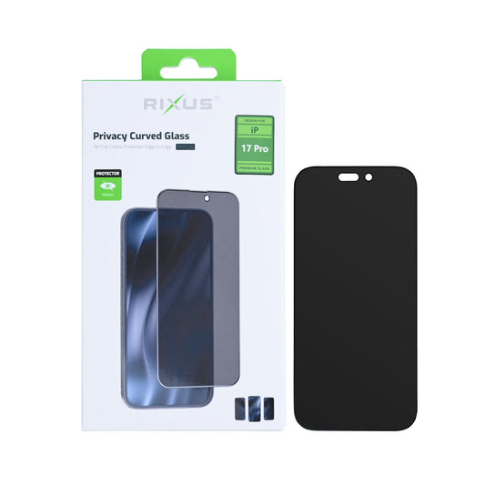 Rixus Privacy Full-Cover Panzerglas für iPhone 17 Pro