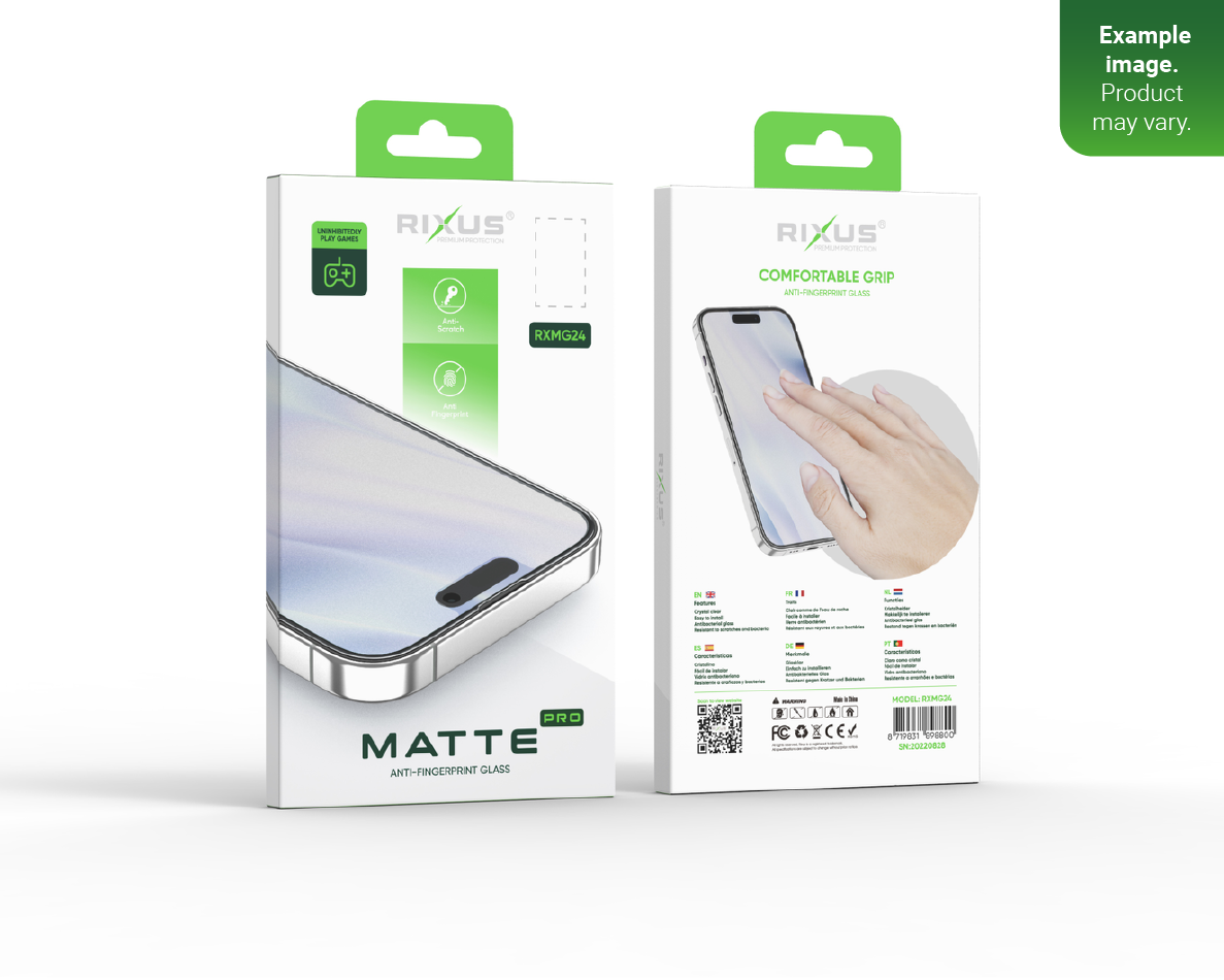 Rixus Mattes Panzerglas für iPhone 12 mini