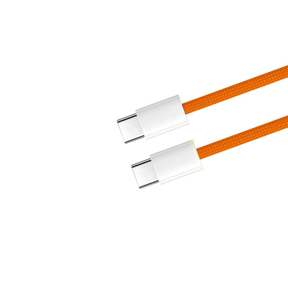 Apple USB-C auf USB-C Woven Kabel 100 cm 60W Orange Detailansicht