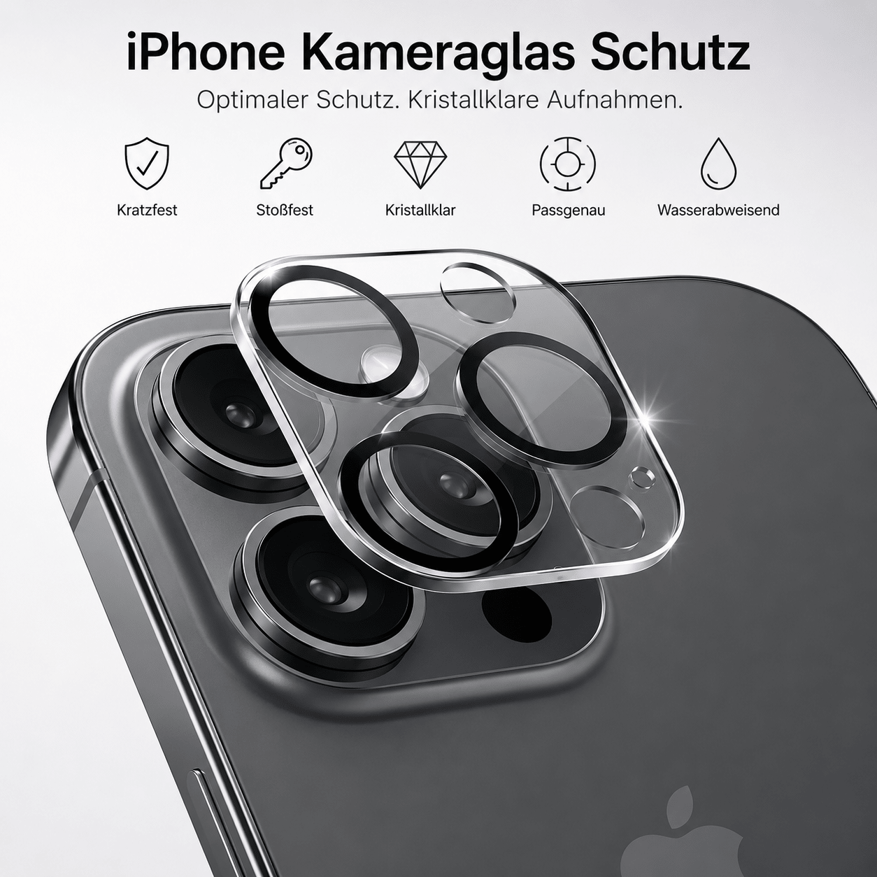 iPhone Kameraglas – 9H Gehärtet, Ultra-Kratzfest Passgenauer Schutz - Handyschmiede-saar