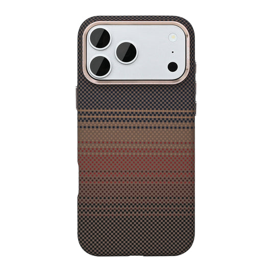 Rixus Alpine Ultra-Slim MagSafe Hülle – iPhone 17 Pro Max – Stripe Brown - Handyschmiede-saar