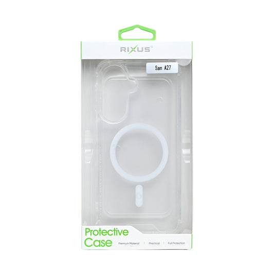 Rixus Anti-Burst MagSafe Hülle – Samsung Galaxy A27 – Transparent - Handyschmiede-saar