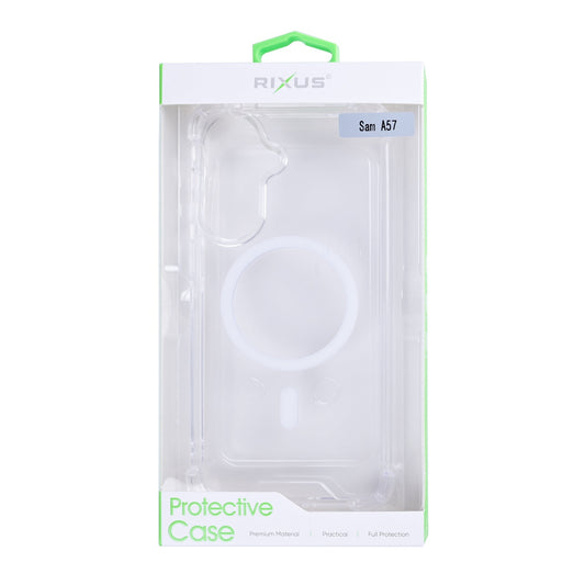 Rixus Anti-Burst MagSafe Hülle – Samsung Galaxy A57 – Transparent - Handyschmiede-saar