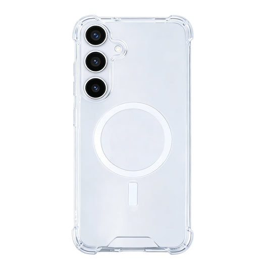 Rixus Anti-Burst MagSafe Hülle – Samsung Galaxy S24 / S25 – Transparent - Handyschmiede-saar