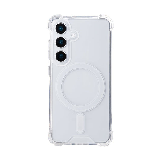Rixus Anti-Burst MagSafe Hülle – Samsung Galaxy S25 – Transparent - Handyschmiede-saar