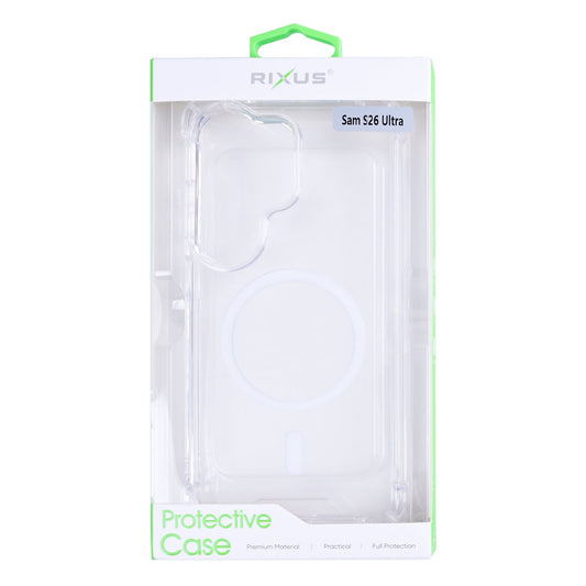 Rixus Anti-Burst MagSafe Hülle – Samsung Galaxy S26 Ultra – Transparent - Handyschmiede-saar