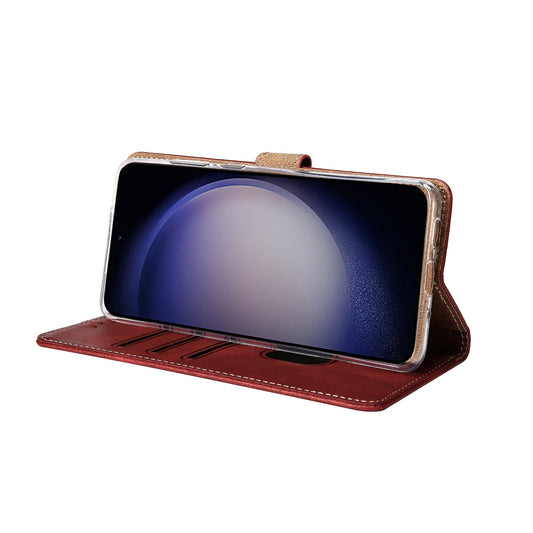 Rixus Bookcase Hülle – Samsung Galaxy A36 / A37 – Dunkelrot - Handyschmiede-saar