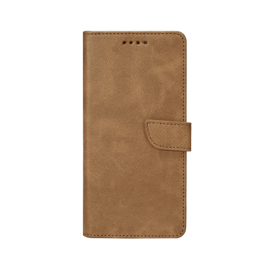 Rixus Bookcase Hülle – Samsung Galaxy S23 / S23 Ultra – Hellbraun - Handyschmiede-saar