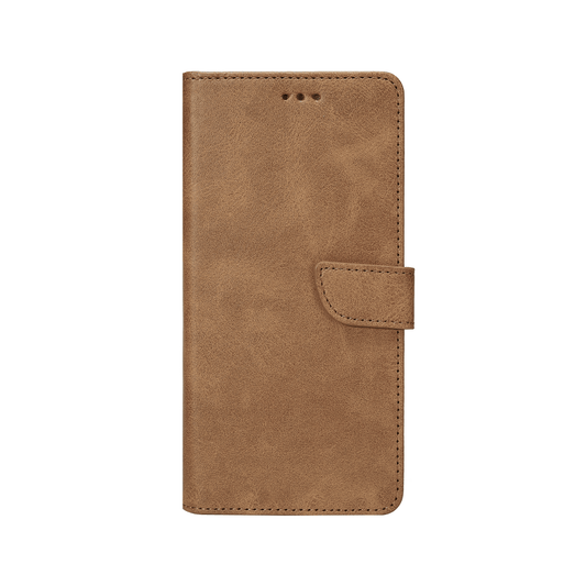 Rixus Bookcase Hülle – Samsung Galaxy S23 / S23 Ultra – Hellbraun - Handyschmiede-saar