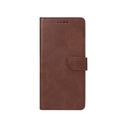 Rixus Bookcase Hülle – Samsung Galaxy S24 Plus / S25 Plus – Braun - Handyschmiede-saar