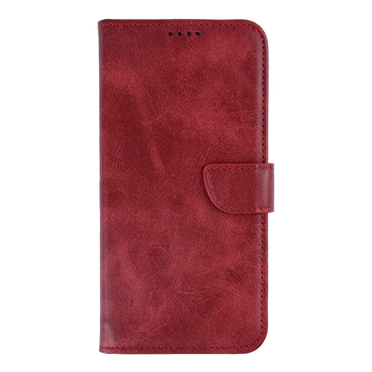 Rixus Bookcase Hülle – Samsung Galaxy S24 / S25 – Dunkelrot - Handyschmiede-saar