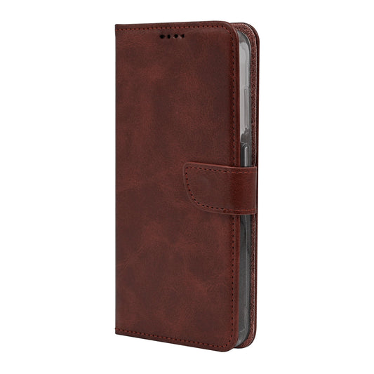 Rixus Bookcase Hülle – Samsung Galaxy S26 FE – Braun - Handyschmiede-saar
