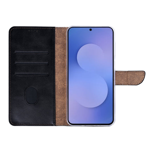 Rixus Bookcase Hülle – Samsung Galaxy S26 FE – Schwarz - Handyschmiede-saar