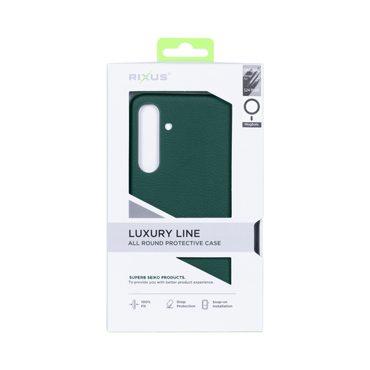 Rixus Classic 02 MagSafe Hülle – Samsung Galaxy S24 Plus – Grün - Handyschmiede-saar