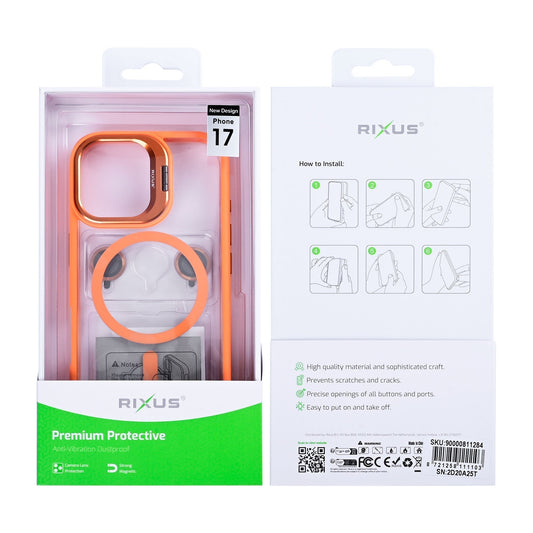 Rixus Classic 03 MagSafe Hülle – iPhone 17 – Orange - Handyschmiede-saar