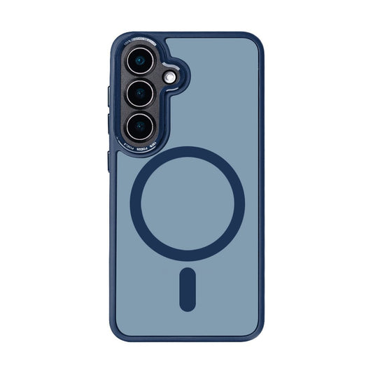 Rixus Classic 04 MagSafe Hülle – Samsung Galaxy S25 Plus – Dunkelblau - Handyschmiede-saar