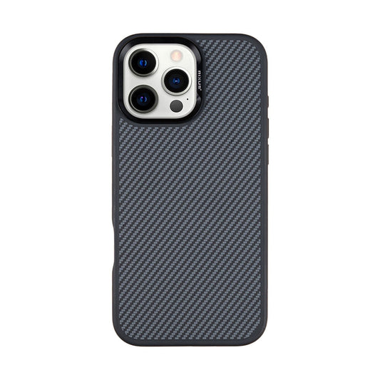 Rixus Mag Carbon MagSafe Hülle – iPhone 16 Pro Max – Titan Schwarz - Handyschmiede-saar