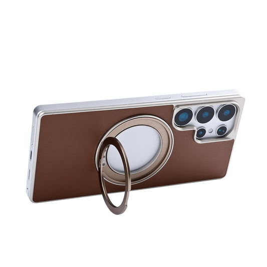Rixus MagWrap MagSafe Hülle – Samsung Galaxy S25 Ultra – Braun - Handyschmiede-saar