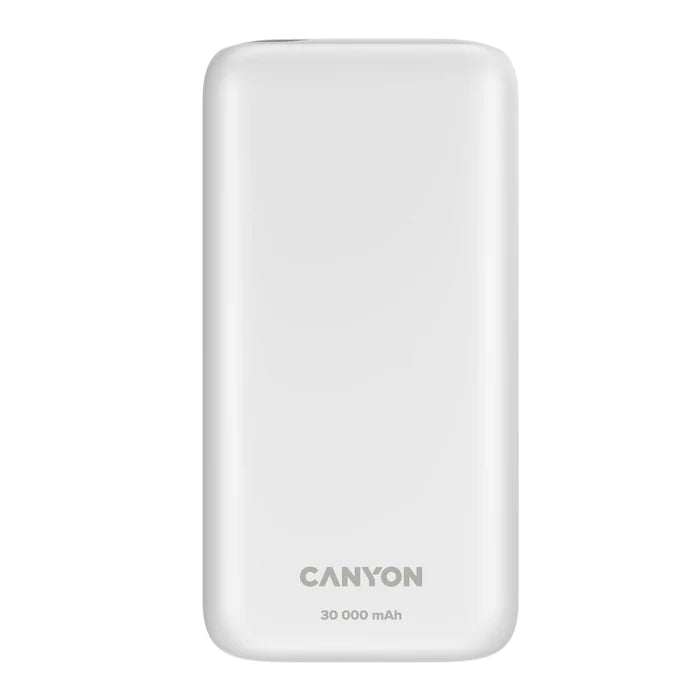 Canyon Powerbank PB-301 USB-C PD, USB-A 30.000mAh Weiß & Schwarz - Handyschmiede-saar