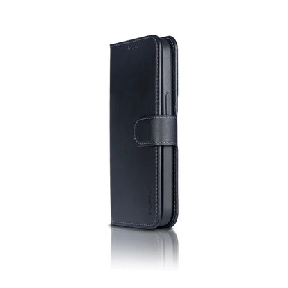 iPhone 12/12 Pro Duo Magnet Leder Hülle Schwarz - Handyschmiede-saar