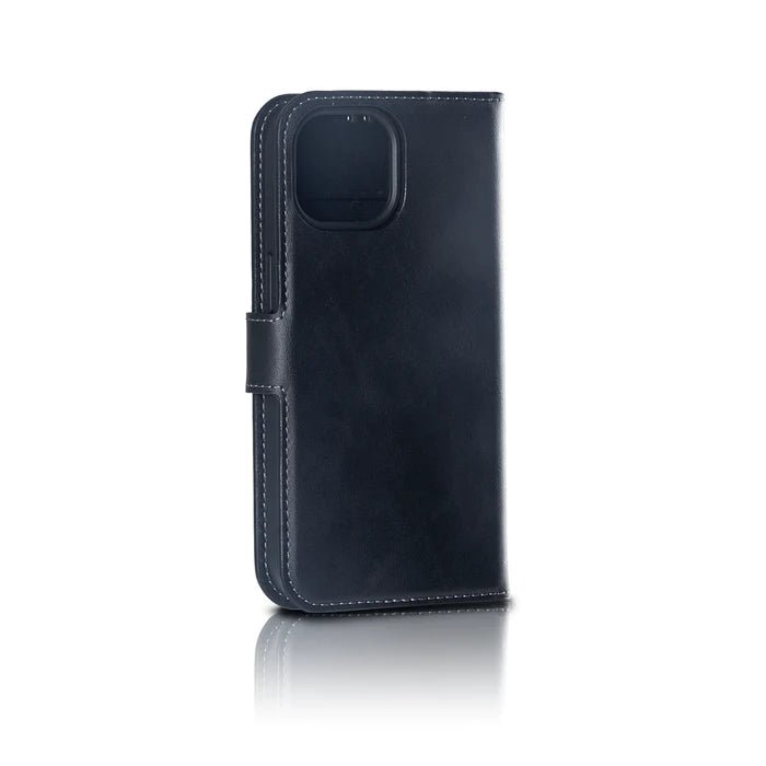 iPhone 12/12 Pro Duo Magnet Leder Hülle Schwarz - Handyschmiede-saar