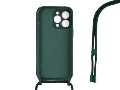 iPhone 13 Pro Hülle zum Umhängen Dunkelgrün - Handyschmiede-saar