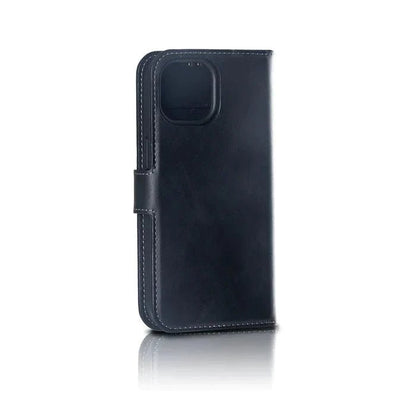 iPhone 13 Pro Max Duo Magnet Leder Hülle Schwarz - Handyschmiede-saar