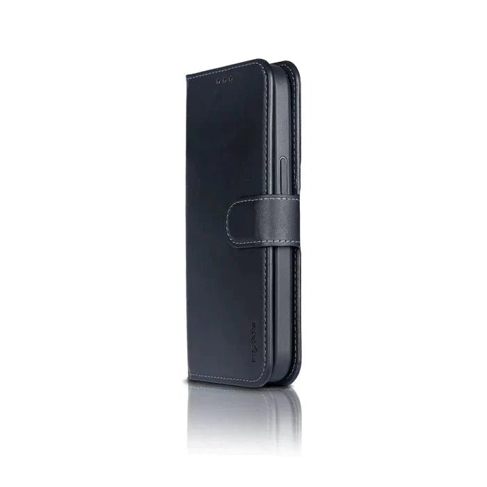 iPhone 14 Duo Magnet Leder Hülle Schwarz - Handyschmiede-saar