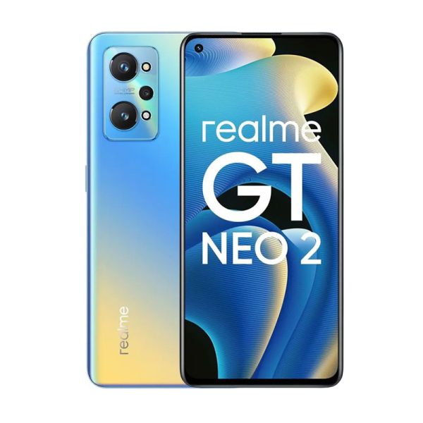Realme GT Neo 2 Smartphone A Grad 65W SuperDart Charge, 64 MP KI-Dreifach-Kamera, NFC, 8GB+128GB, NEO-Blau - Handyschmiede-saar