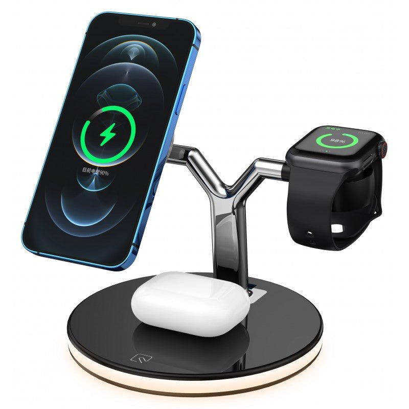 Rixus 3-1 Wireless Charging Station für iPhone mit MagSafe - Handyschmiede-saar