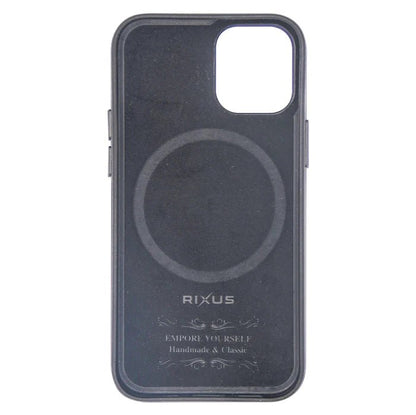 Rixus Classic 02 Case mit MagSafe für iPhone 12,12 Pro Schwarz - Handyschmiede-saar