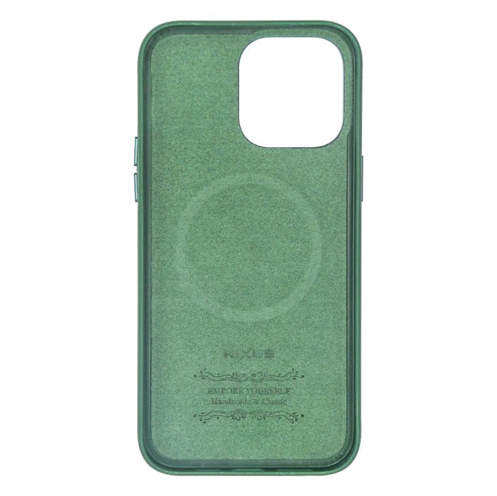 Rixus Classic 02 Case mit MagSafe für iPhone 13 Grün - Handyschmiede-saar