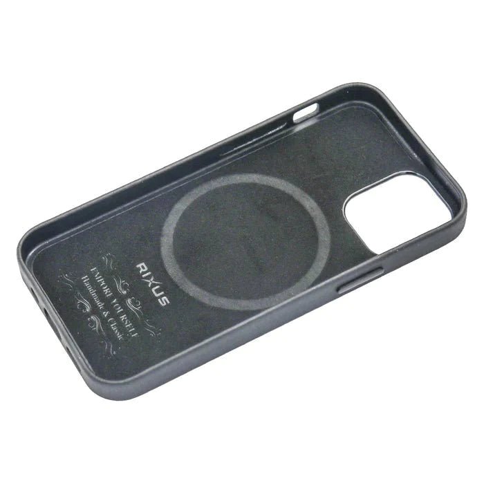 Rixus Classic 02 Case mit MagSafe für iPhone 13 mini Schwarz - Handyschmiede-saar