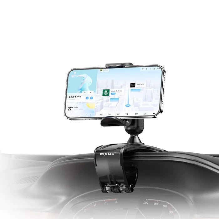Rixus Smartphone Halterung für das Auto in Schwarz - Handyschmiede-saar