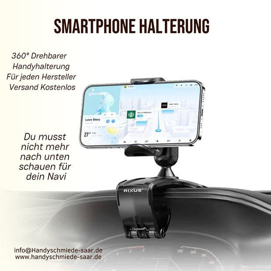 Rixus Smartphone Halterung für das Auto in Schwarz - Handyschmiede-saar