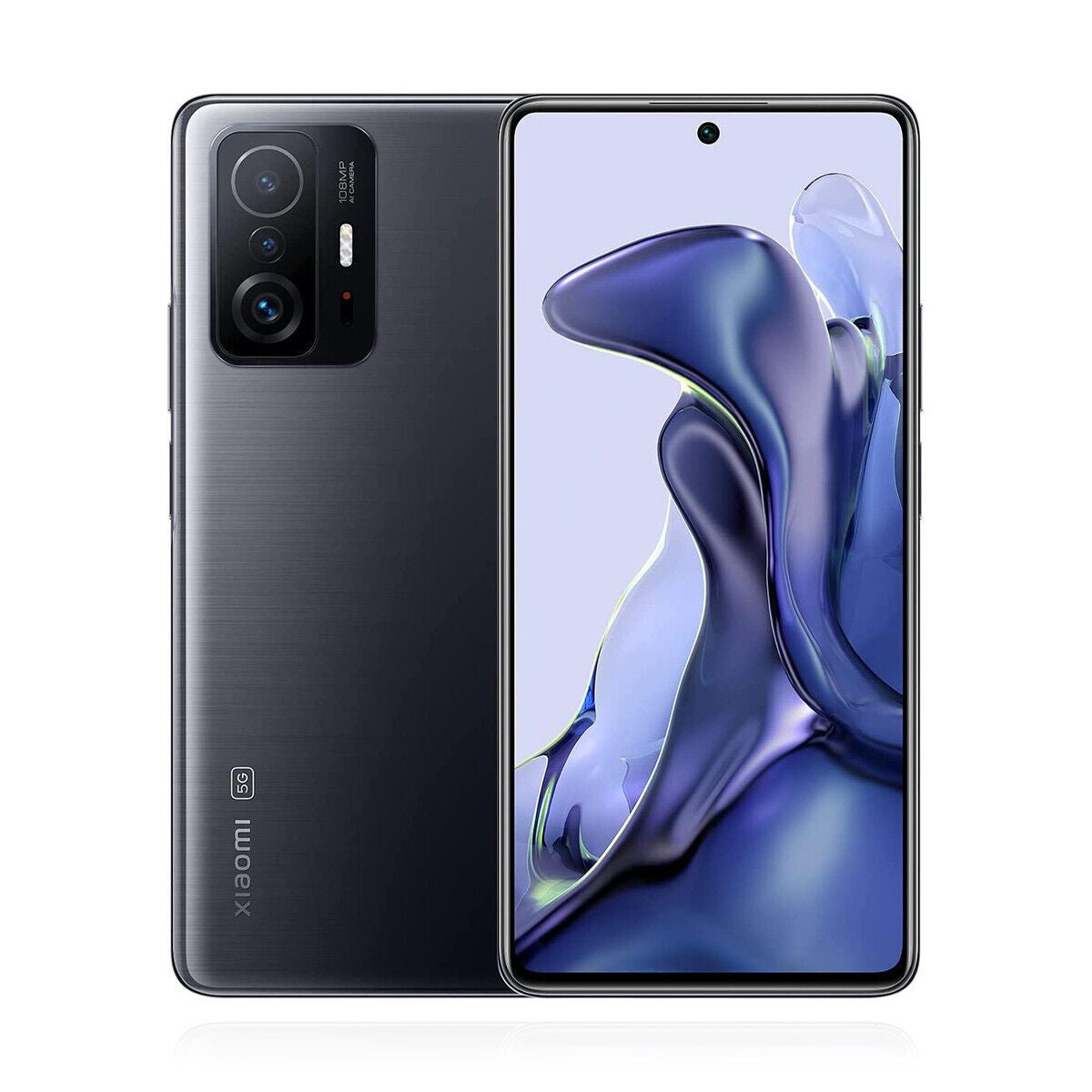 Xiaomi 11T 5G Smartphone + Kopfhörer (8+256GB, 6.67" 120 Hz AMOLED-Display und Dolby Atmos , 108MP in Profiqualität, MediaTek Dimensity 1200-Ultra, 67W Turbo Charge) Grau - Handyschmiede-saar