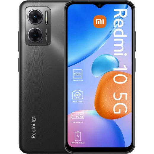 Xiaomi Redmi 10 5G 128 GB / 4 GB - Smartphone - graphite gray Smartphone (6,58 Zoll, 128 GB Speicherplatz) - NEU - Handyschmiede-saar